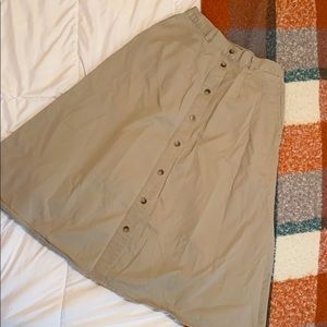 Gear - Land Rover Khaki A-line Skirt